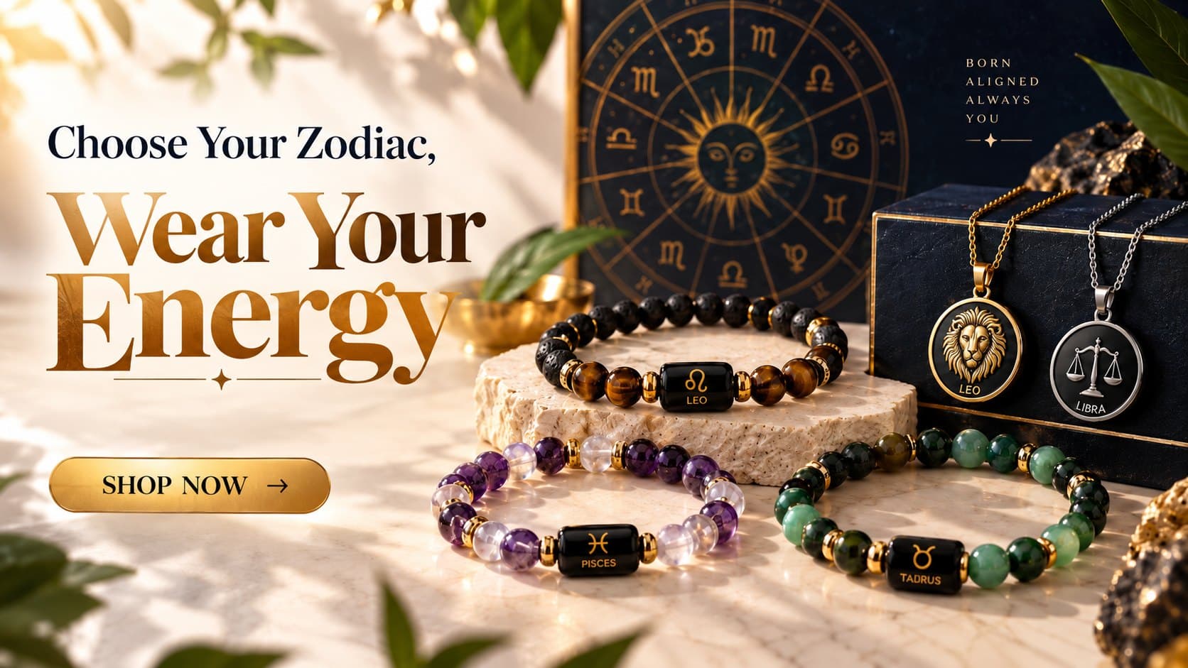 Wear Your Energy — choose your zodiac bracelet