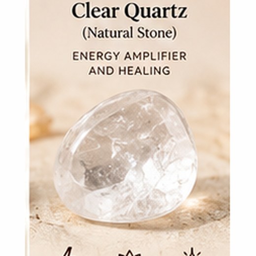 Clear Quartz Tumble Stone