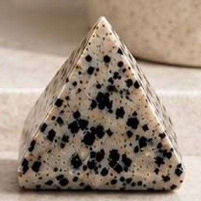 Dalmatian Jasper Pyramid