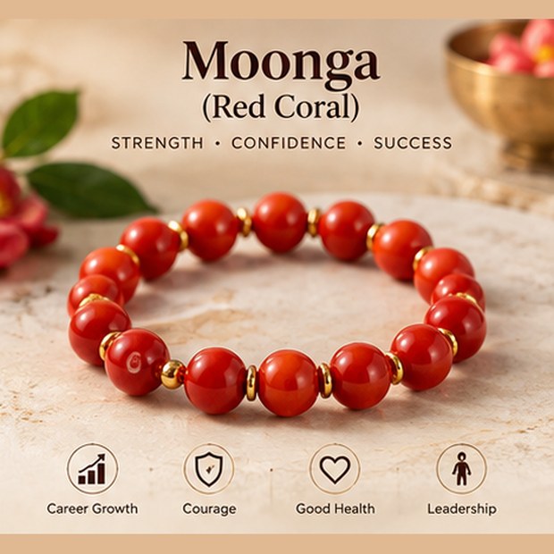 Moonga (Red Coral) Bracelet