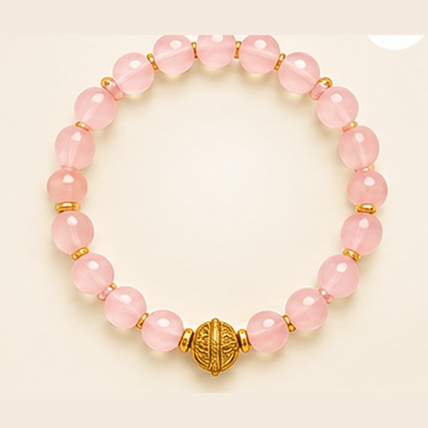 Rose Quartz Bracelet (10mm Beads)