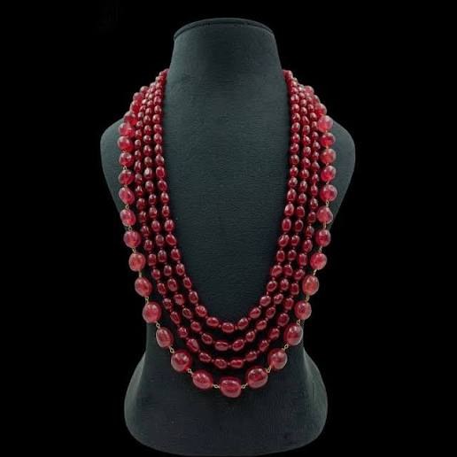 Ruby Multi-Layer Bead Necklace