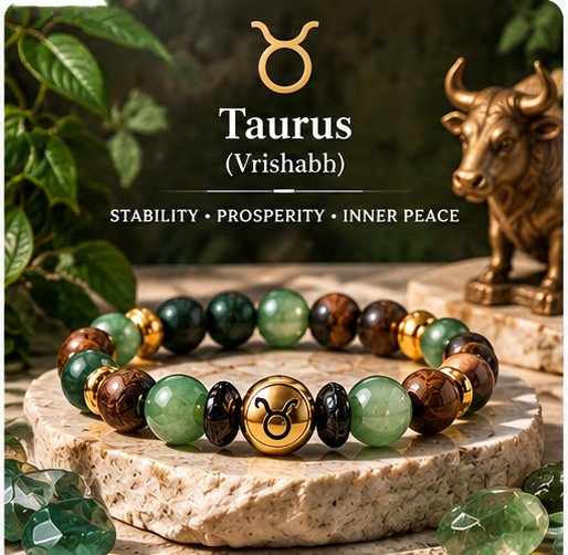 Taurus (Vrishabh) Zodiac Bracelet