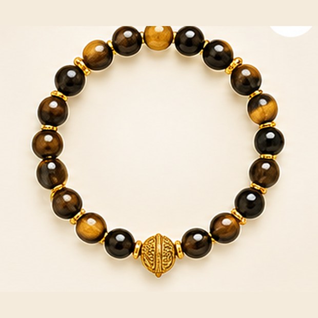 Tiger's Eye Bracelet (10mm Beads)
